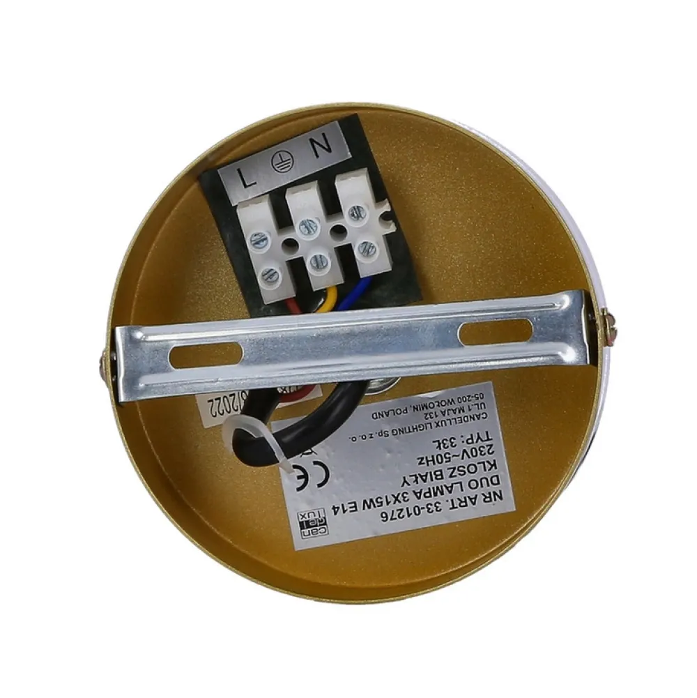 Oświetlenie Jadalni|Oświetlenie Kuchni>Candellux Lighting Lampa wisząca czarny mat złota 3 Duo