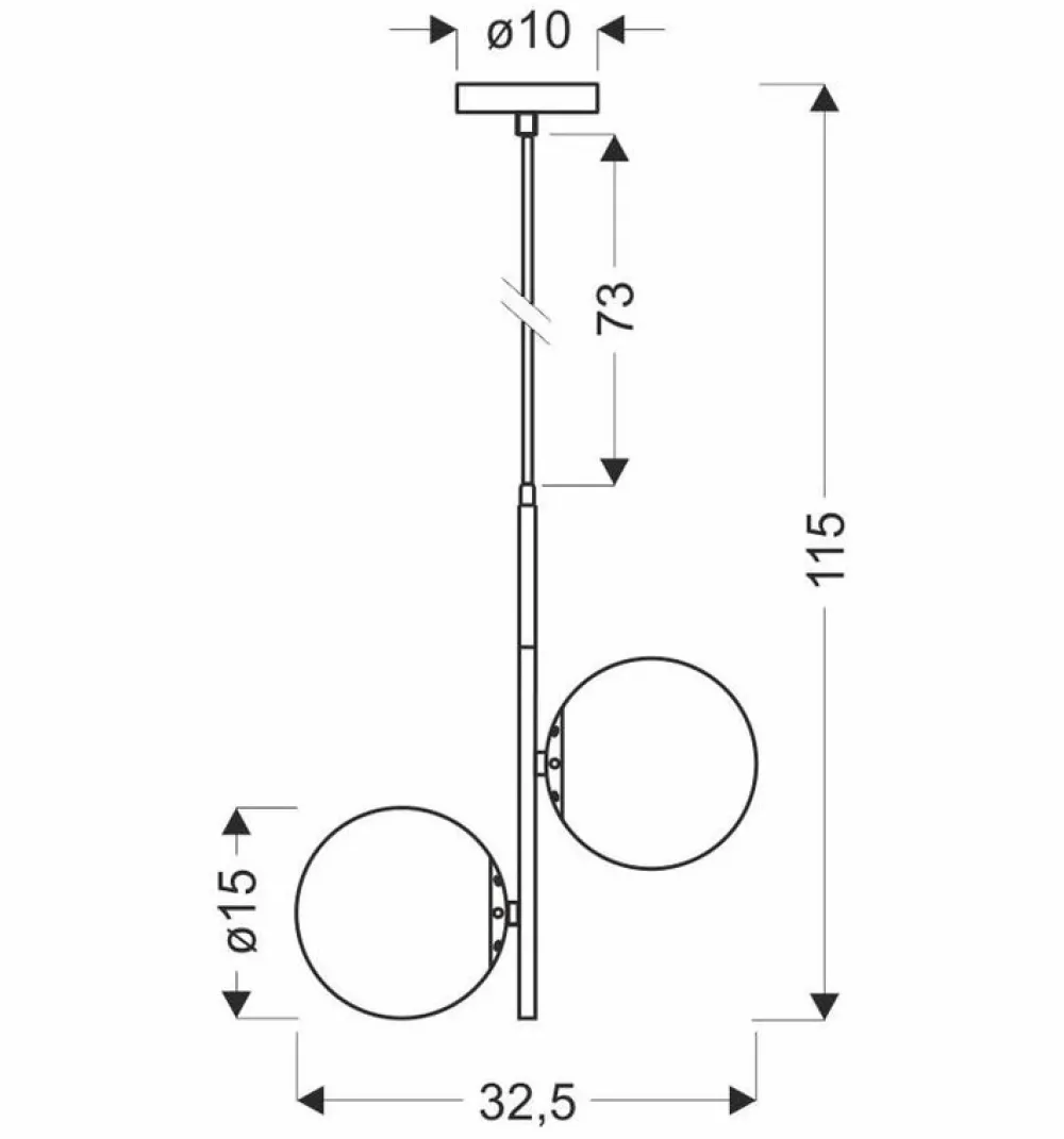 Oświetlenie Jadalni|Oświetlenie Kuchni>Candellux Lighting Lampa wisząca czarny mat/złota 2xE14 Duo