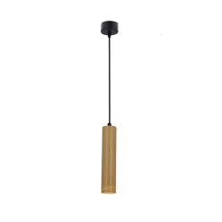 Lampy Wiszące|Oświetlenie Przedpokoju>Candellux Lighting Lampa wisząca drewniana oprawa 25W GU10 25cm Tubo