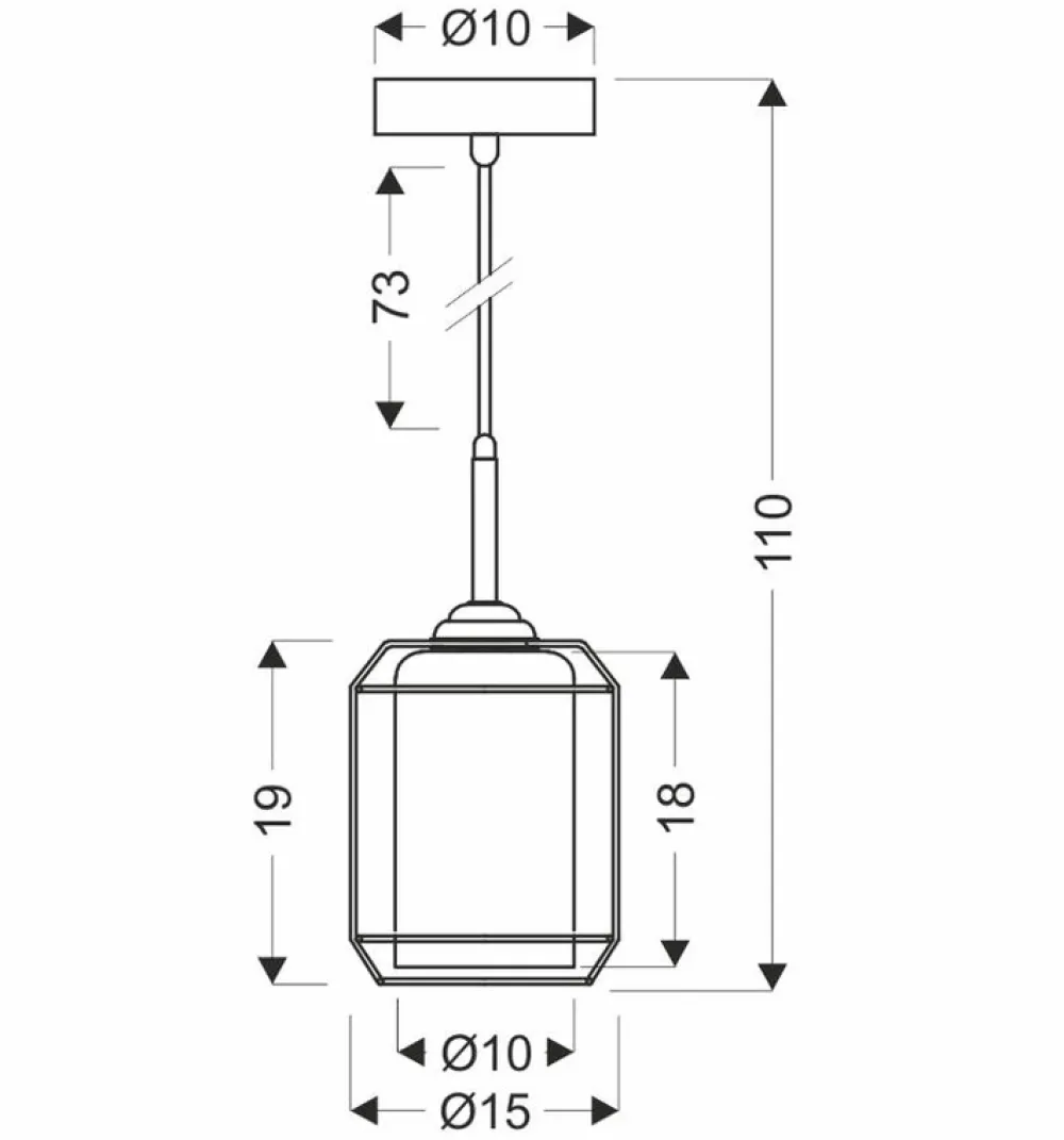 Oświetlenie Kuchni|Oświetlenie Salonu>Candellux Lighting Lampa wisząca Jonera 1x40W E27 klosz dymiony