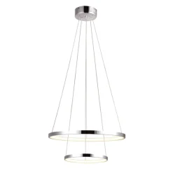 Oświetlenie Jadalni|Oświetlenie Kuchni>Candellux Lighting Lampa wisząca LED 40W okrągła 50cm chrom Lune