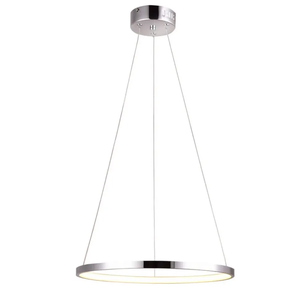 Oświetlenie Jadalni|Oświetlenie Kuchni>Candellux Lighting Lampa wisząca LED 18W ring Lune okrągła 29cm chrom