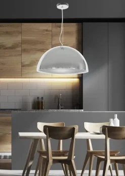 Oświetlenie Przedpokoju|Oświetlenie Jadalni>Candellux Lighting Lampa wisząca metalowa 30cm chrom Dorada