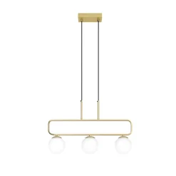 Oświetlenie Przedpokoju|Oświetlenie Jadalni></noscript>Candellux Lighting Lampa wisząca mosiądz biała 3xG9 Jove