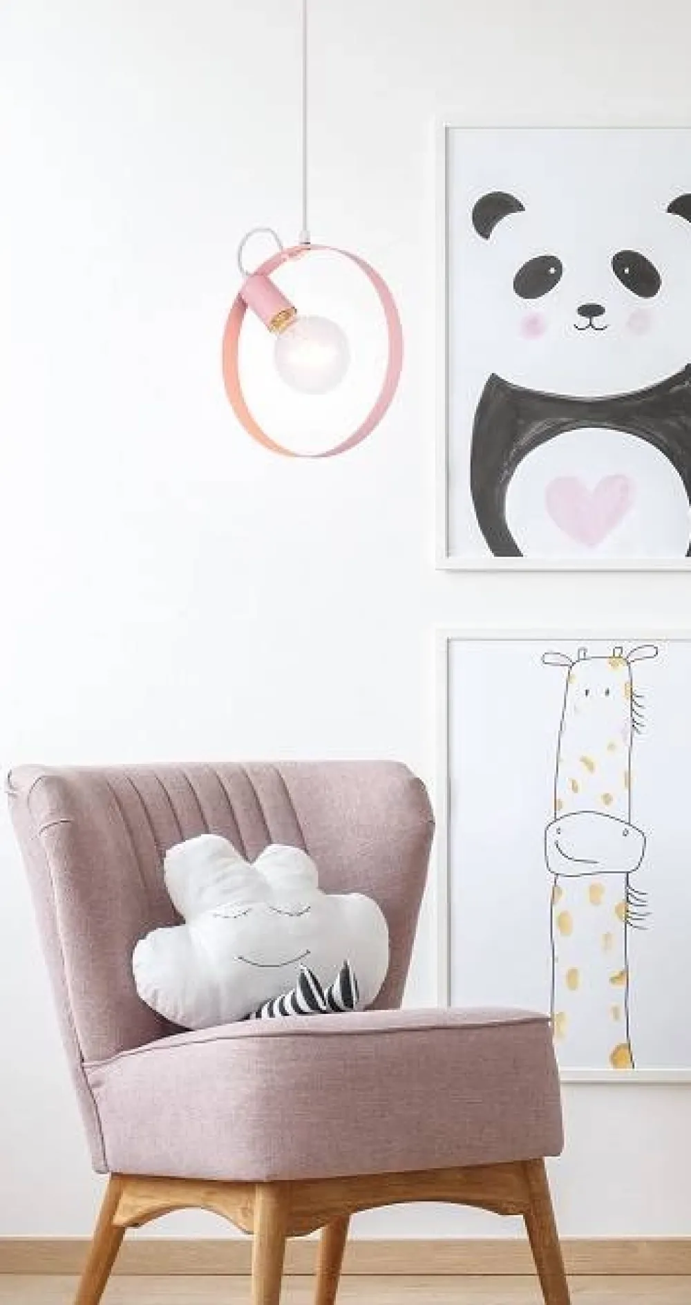 Oświetlenie Jadalni|Oświetlenie Sypialni>Ledea Lampa wisząca różowa metalowa Nexo