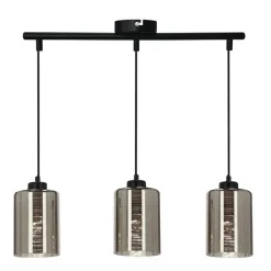 Oświetlenie Przedpokoju|Oświetlenie Jadalni>Candellux Lighting Lampa wisząca sufitowa chromowa szklana 3x60W Cox