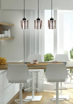 Oświetlenie Przedpokoju|Oświetlenie Jadalni>Candellux Lighting Lampa wisząca sufitowa chromowa szklana 3x60W Cox