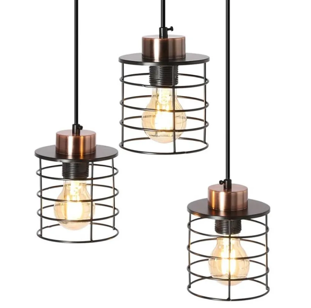 Oświetlenie Przedpokoju|Oświetlenie Jadalni>Candellux Lighting Lampa wisząca sufitowa czarna talerz 3xE27 Glob