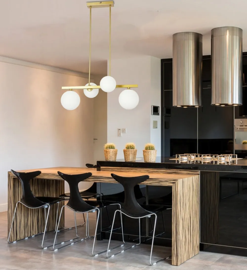 Oświetlenie Jadalni|Oświetlenie Kuchni>Candellux Lighting Lampa wisząca sufitowa mosiądz 4xG9 Kama