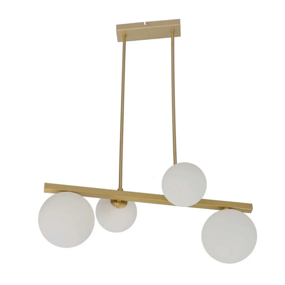 Oświetlenie Jadalni|Oświetlenie Kuchni>Candellux Lighting Lampa wisząca sufitowa mosiądz 4xG9 Kama