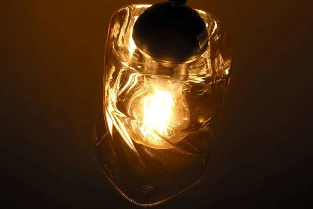 Oświetlenie Przedpokoju|Oświetlenie Jadalni>Candellux Lighting Lampa wisząca szklana czarna/bursztynowa Felis