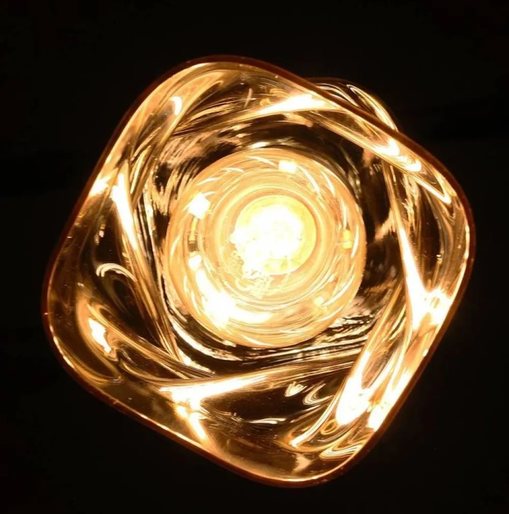 Oświetlenie Przedpokoju|Oświetlenie Jadalni>Candellux Lighting Lampa wisząca szklana czarna/bursztynowa Felis