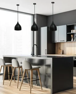 Oświetlenie Jadalni|Oświetlenie Sypialni>Ledea LAMPA WISZĄCA YSTAD 170mm E27 40W METAL CZARNY