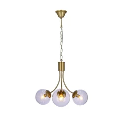 Oświetlenie Przedpokoju|Oświetlenie Jadalni></noscript>Candellux Lighting Lampa wisząca złota 3xE14 żyrandol Dani