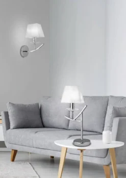 Oświetlenie Sypialni|Lampki Nocne>Candellux Lighting Lampka nocna chromowana Valencia