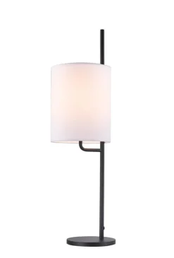 Oświetlenie Jadalni|Oświetlenie Sypialni>Ledea Lampka nocna czarna klosz biały Tokyo