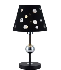Oświetlenie Pokoju Dziecięcego|Oświetlenie Sypialni>Ledea Lampka nocna czarna z otworami Batley