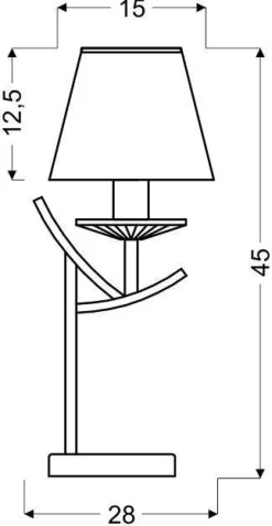 Oświetlenie Sypialni|Lampki Nocne>Candellux Lighting Lampka nocna złota Valencia E14