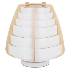 Oświetlenie Jadalni|Oświetlenie Salonu></noscript>Ledea Lampka stołowa beżowa drewno Nagoja