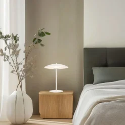 Oświetlenie Pokoju Dziecięcego|Oświetlenie Sypialni>Ledea Lampka stołowa biała LED Lund