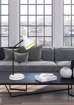 Oświetlenie Pokoju Dziecięcego|Oświetlenie Salonu>Candellux Lighting Lampka stołowa biało-czarna prosta Zumba