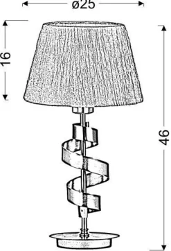 Oświetlenie Jadalni|Oświetlenie Sypialni></noscript>Candellux Lighting Lampka stołowa Denis gabinetowa chrom złoto