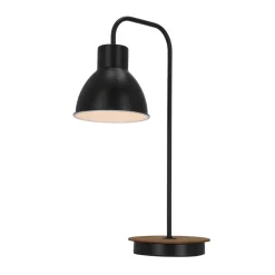 Oświetlenie Pokoju Dziecięcego|Oświetlenie Sypialni>Candellux Lighting Lampka stołowa gabinetowa czarna Vario