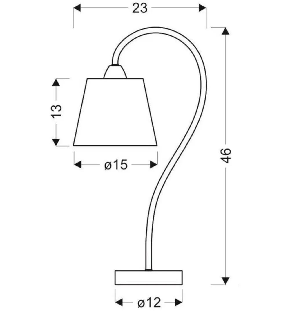 Oświetlenie Pokoju Dziecięcego|Oświetlenie Jadalni>Candellux Lighting Lampka stołowa Luk gabinetowa chrom