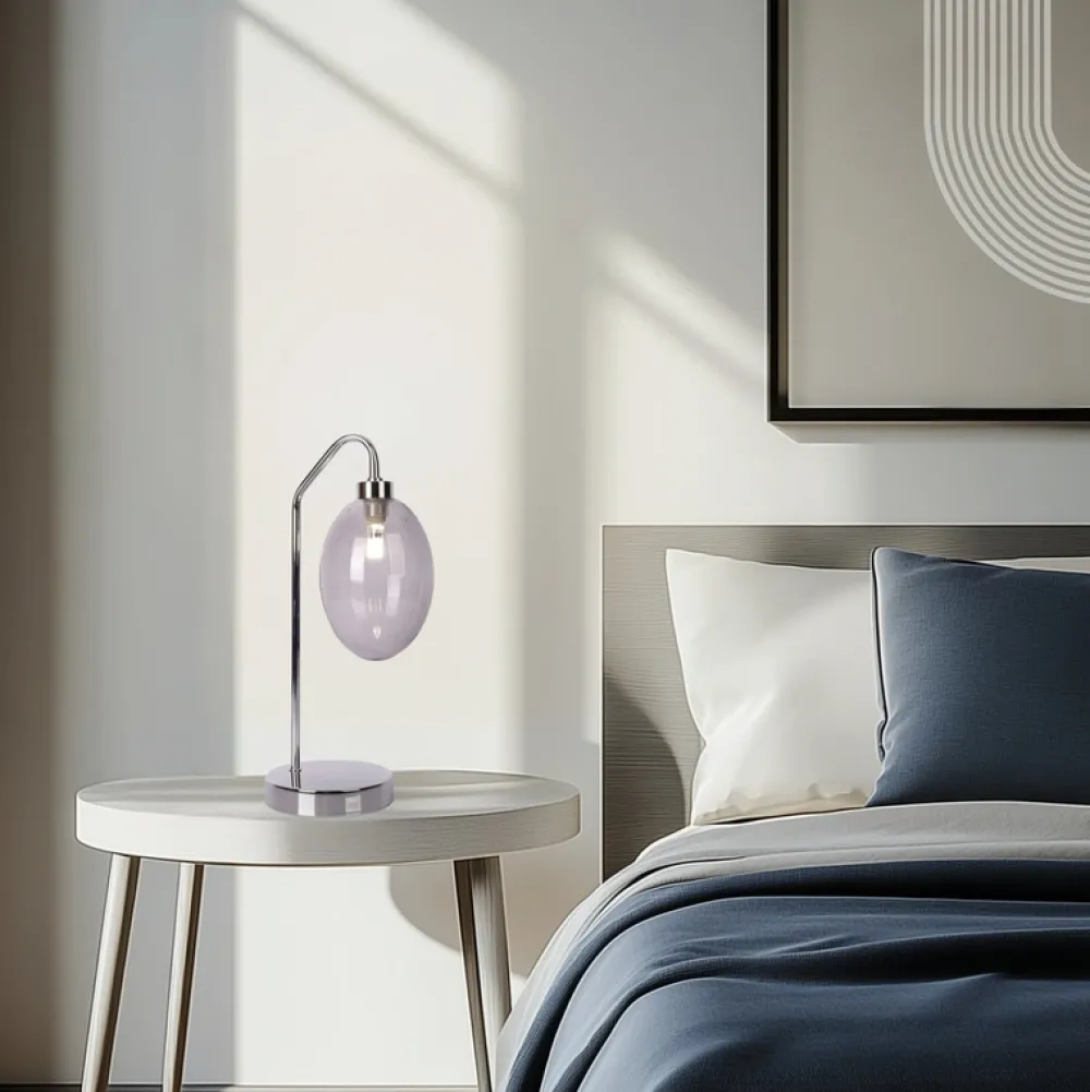 Oświetlenie Pokoju Dziecięcego|Oświetlenie Jadalni>Ledea Lampka stołowa metalizowana szklany balon Lukka