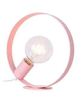 Oświetlenie Jadalni|Oświetlenie Sypialni>Ledea Lampka stołowa Nexo różowa metalowa