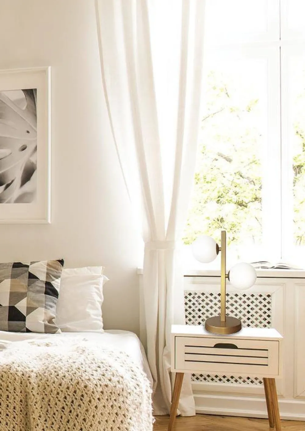 Oświetlenie Jadalni|Oświetlenie Sypialni>Candellux Lighting Lampka stołowa nocna podwójna Kama