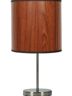 Oświetlenie Pokoju Dziecięcego|Oświetlenie Sypialni>Candellux Lighting Lampka stołowa satyna/dąb 41cm Timber