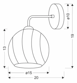 Oświetlenie Przedpokoju|Oświetlenie Jadalni></noscript>Candellux Lighting LARIX LAMPA ŚCIENNA KINKIET CHROMOWY 1X40W E27 KLOSZ BIAŁY