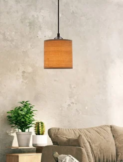Oświetlenie Przedpokoju|Oświetlenie Sypialni>Candellux Lighting Legno lampa wisząca czarny 15 1x40w e27 abażur orzechowy