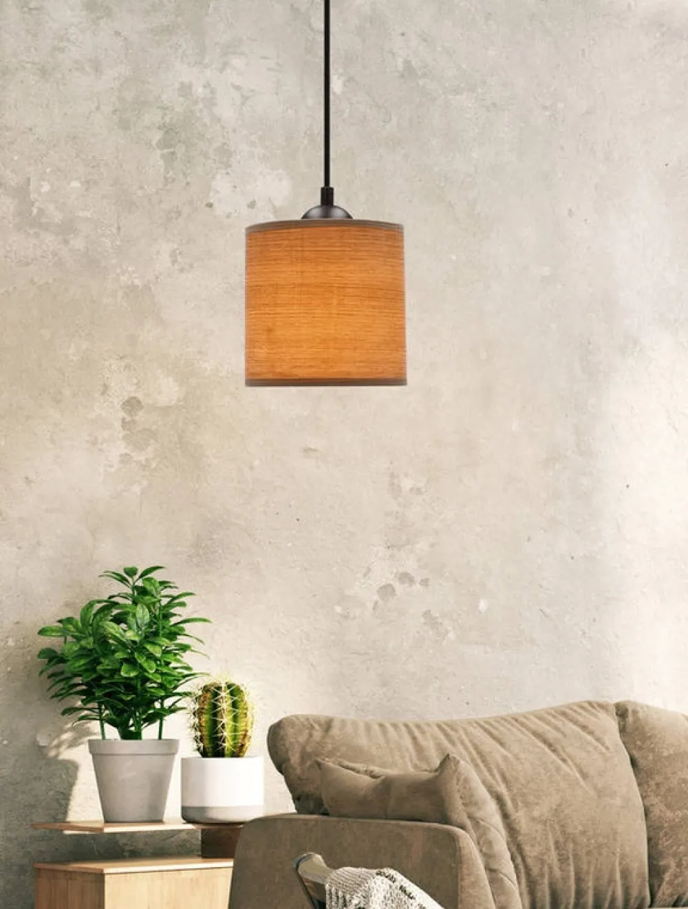 Oświetlenie Przedpokoju|Oświetlenie Sypialni>Candellux Lighting Legno lampa wisząca czarny 15 1x40w e27 abażur orzechowy
