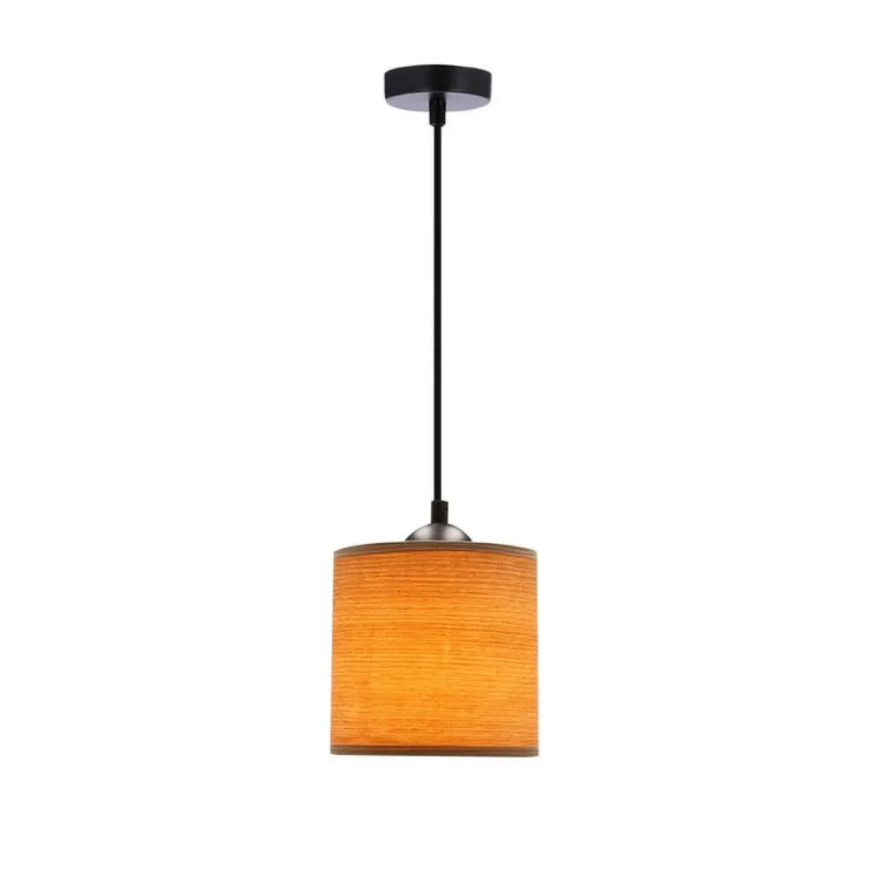 Oświetlenie Przedpokoju|Oświetlenie Sypialni>Candellux Lighting Legno lampa wisząca czarny 15 1x40w e27 abażur orzechowy