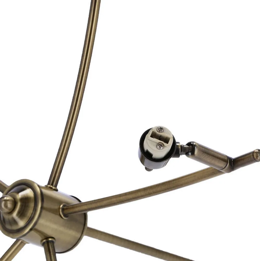 Oświetlenie Przedpokoju|Oświetlenie Jadalni>Candellux Lighting LENTINI LAMPA WISZĄCA PATYNOWY 5X40W G9 KLOSZ BURSZTYNOWY