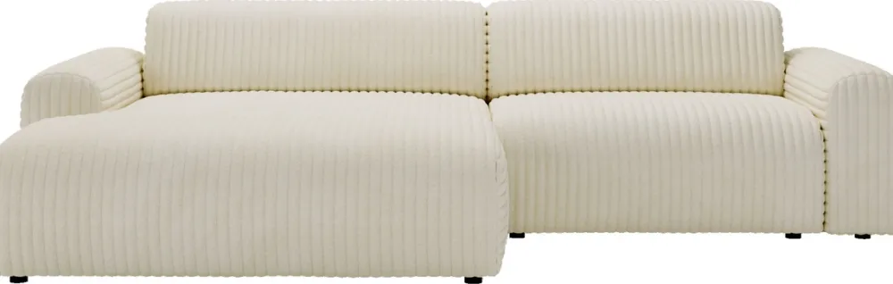 Narożniki>Polak Meble Lewostronny nowoczesny narożnik do salonu sztruksowy SEFO