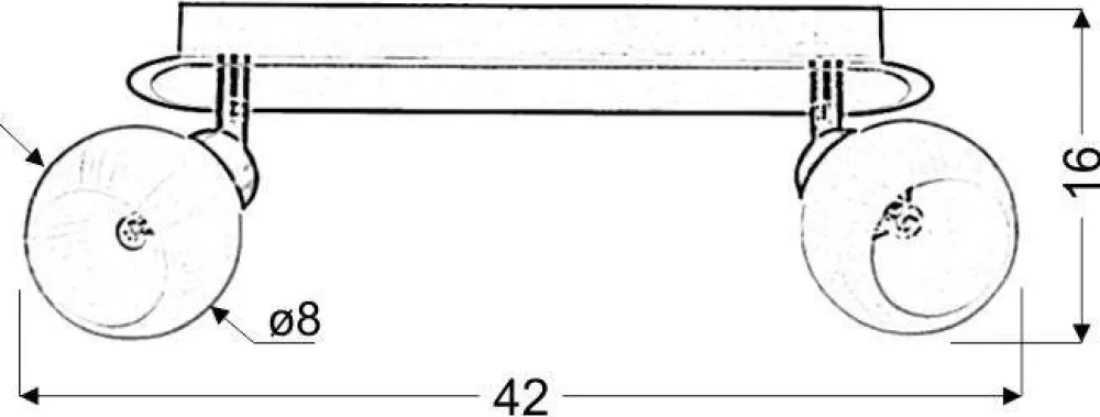 Oświetlenie Przedpokoju|Oświetlenie Sypialni>Candellux Lighting Listwa sufitowa ALABASTER plafon 2X40W G9 satyna chrom