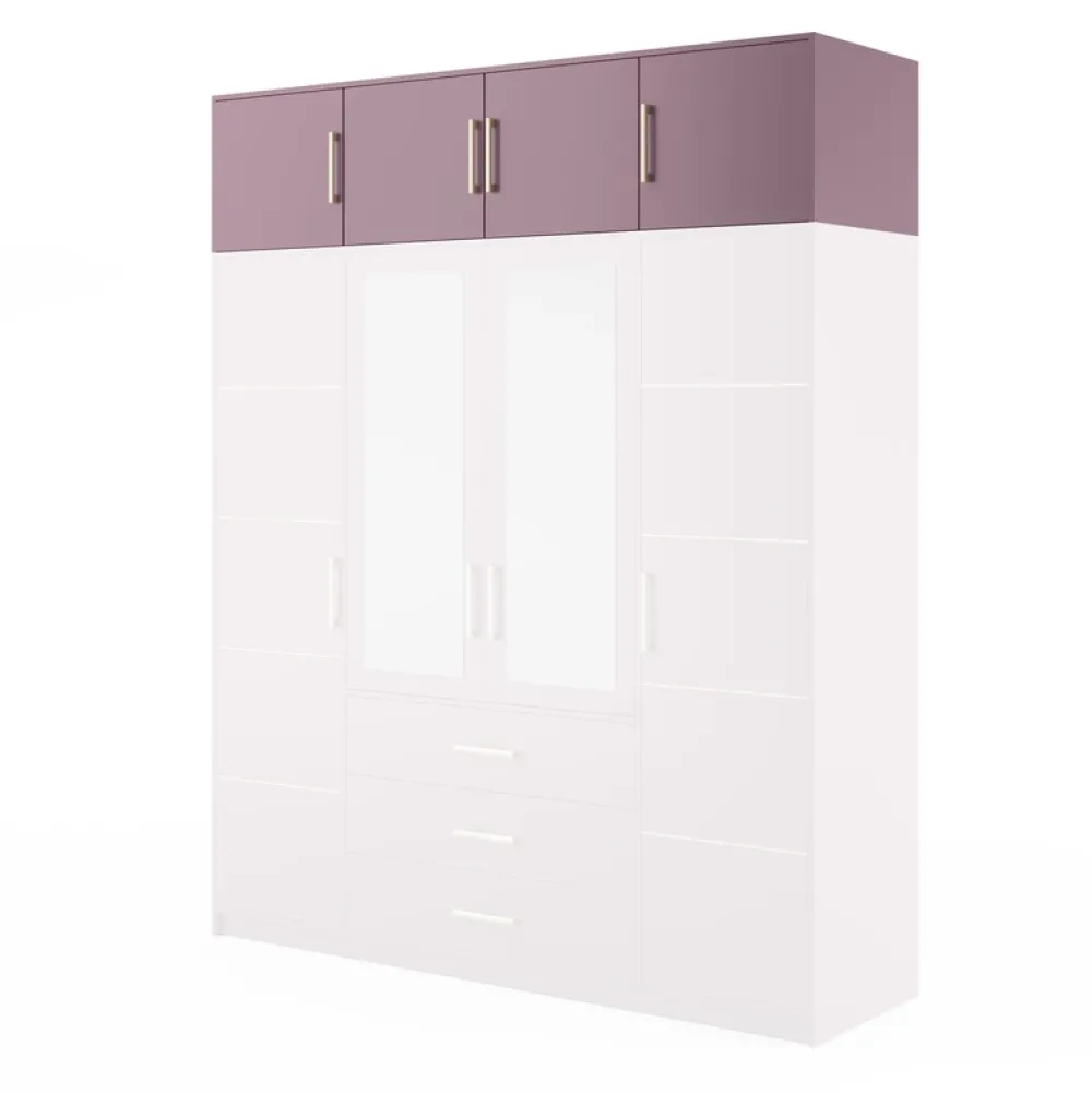 Pozostałe|Akcesoria Do Szaf>Stolar Śliwkowa nadstawka do szafy 196 cm BILL śliwa