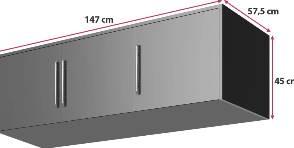 Pozostałe|Akcesoria Do Szaf>Stolar Śliwkowa nadstawka do szafy 147 cm BILL śliwa