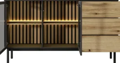 Komody></noscript>LASKI Loftowa komoda do salonu z szufladami 150 cm LARINO