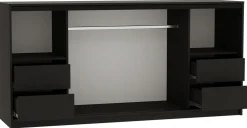 Komody>BROMARKT Loftowa komoda przesuwna do sypialni z szufladami 180 cm LOFT