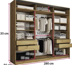 Zestawy Mebli Do Przedpokoju|Szafy Trzydrzwiowe><noscript><img width=