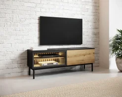 Szafki Rtv></noscript>LASKI Loftowa szafka RTV 150 cm na nóżkach do salonu LARINO