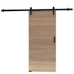 Drzwi Przesuwne>przesuwne.com Loftowe drzwi przesuwne 90 cm do pokoju garderoby ANZIO dąb sonoma