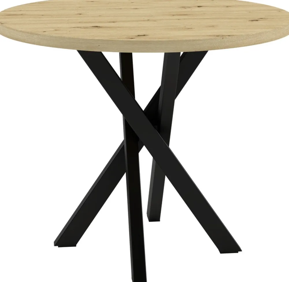 Krzesła|Stoły>Meblomal Loftowy stół okrągły 100 cm TIBO nierozkładany