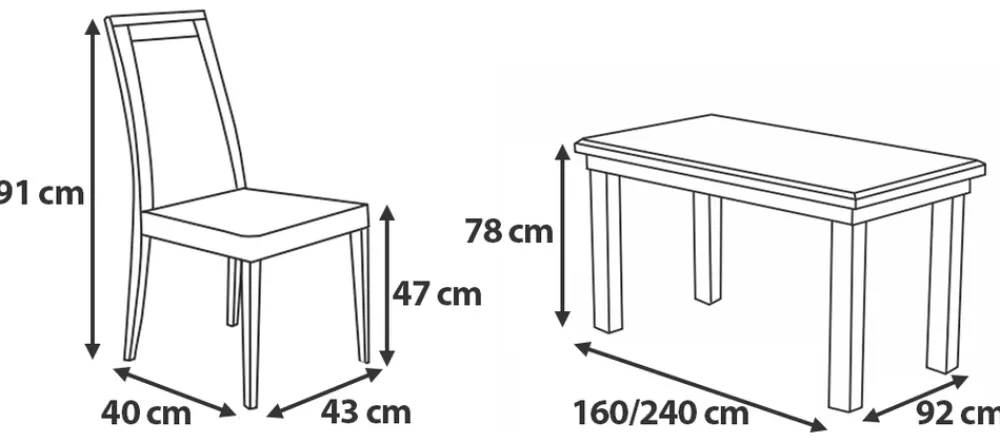 Stoły Z Krzesłami>DREWMIX Loftowy stół z krzesłami tapicerowanymi do jadalni LEVATE