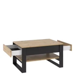 Meble Młodzieżowe|Zestawy Mebli Do Salonu>lenart. Loftowy stolik kawowy do salonu QUANT dąb artisan