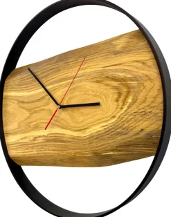 Pozostałe>BROMARKT Loftowy zegar ścienny dębowy 50 cm RAW